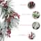Glitzhome® 24" Christmas Snowy Pinecone & Berry Wreath